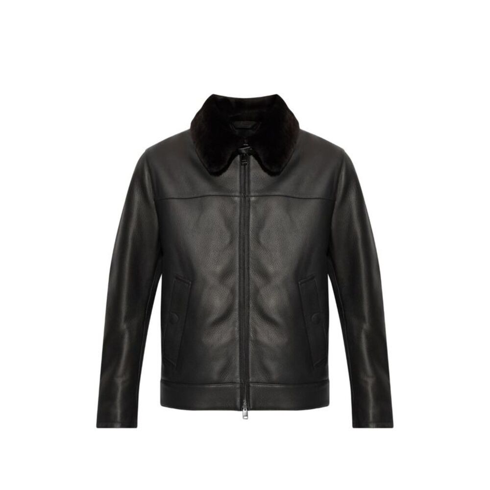 Brioni Men Leather Jacket